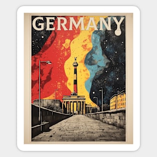 Berlin Germany Tourism Vintage Retro Sticker